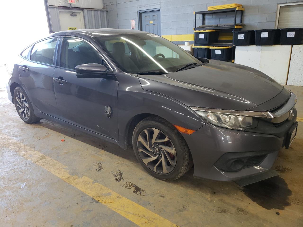 2017 Honda Civic VIN 19XFC2F80HE223989 Copart auction photo, all over damage thumbnail 4