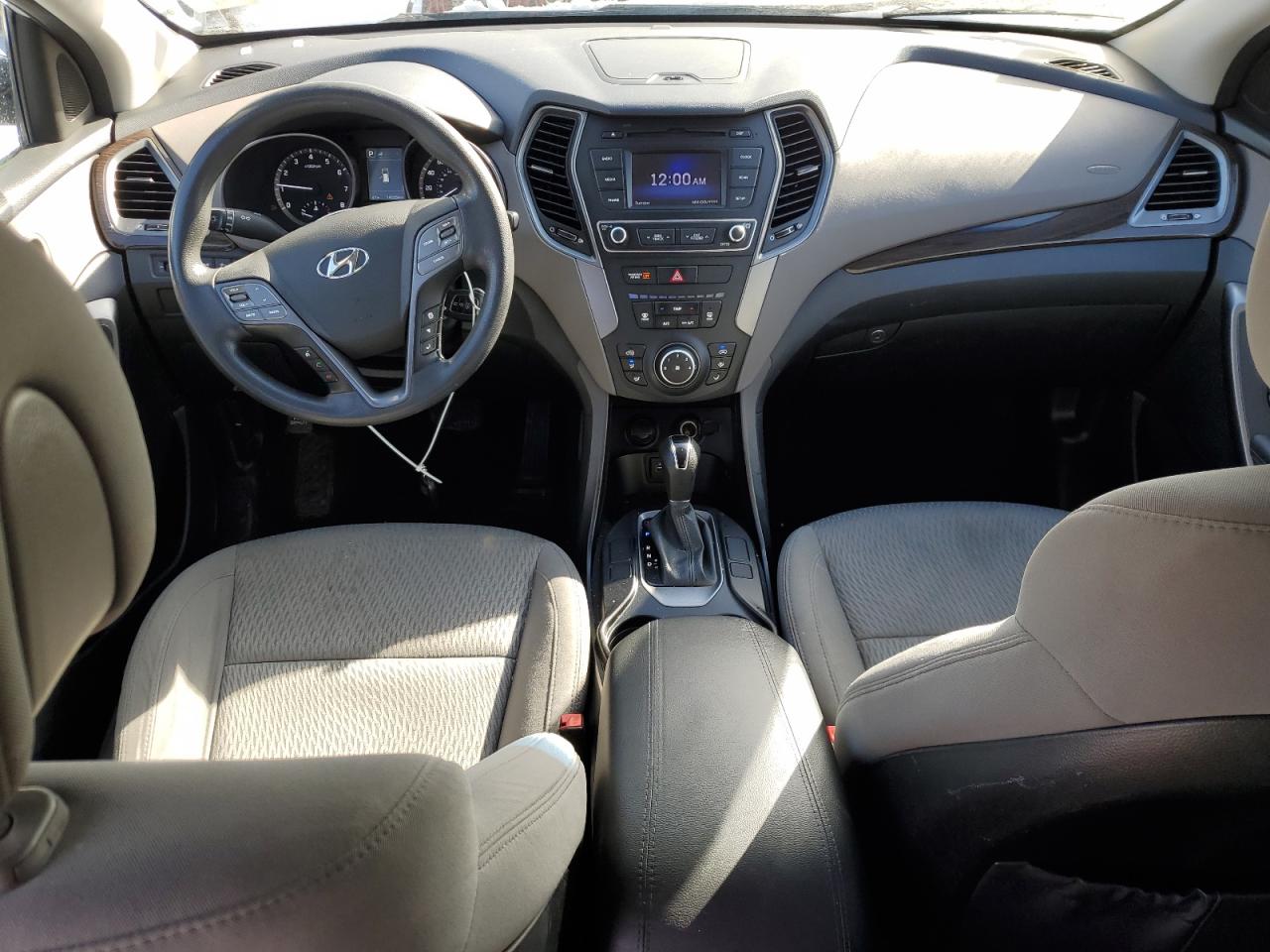 2017 Hyundai Santa Fe VIN 5XYZTDLB8HG437866 Copart auction photo, front end damage thumbnail 8