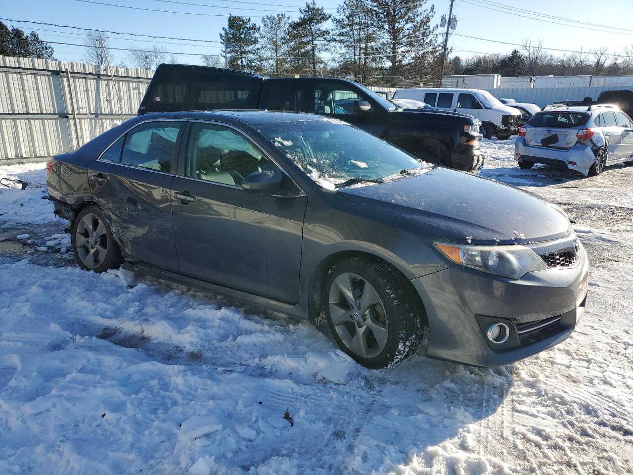 2014 Toyota Camry VIN 4T1BF1FK4EU836119 Copart auction photo, rear end / side damage thumbnail 4