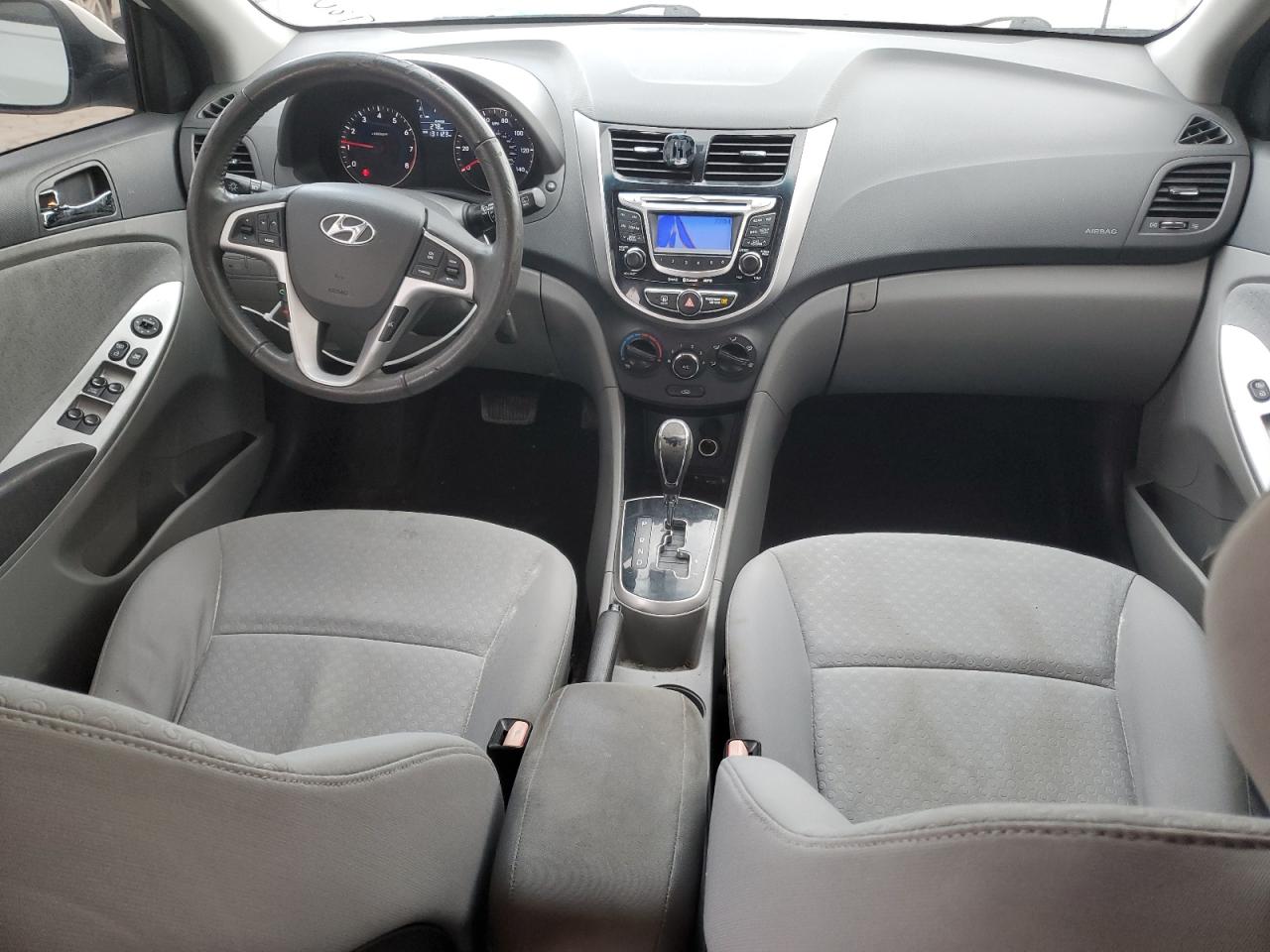 2013 Hyundai Accent VIN KMHCU5AE5DU061198 Copart auction photo, all over damage thumbnail 8