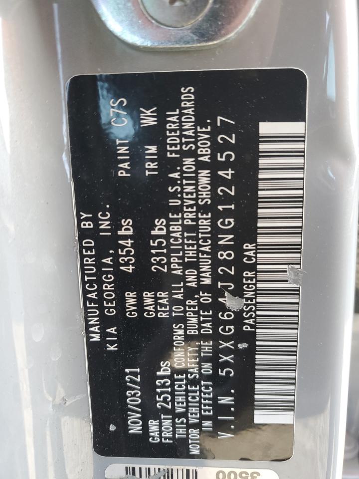 2022 KIA K5 VIN 5XXG64J28NG124527 Copart auction photo, rear end / front end damage thumbnail 14