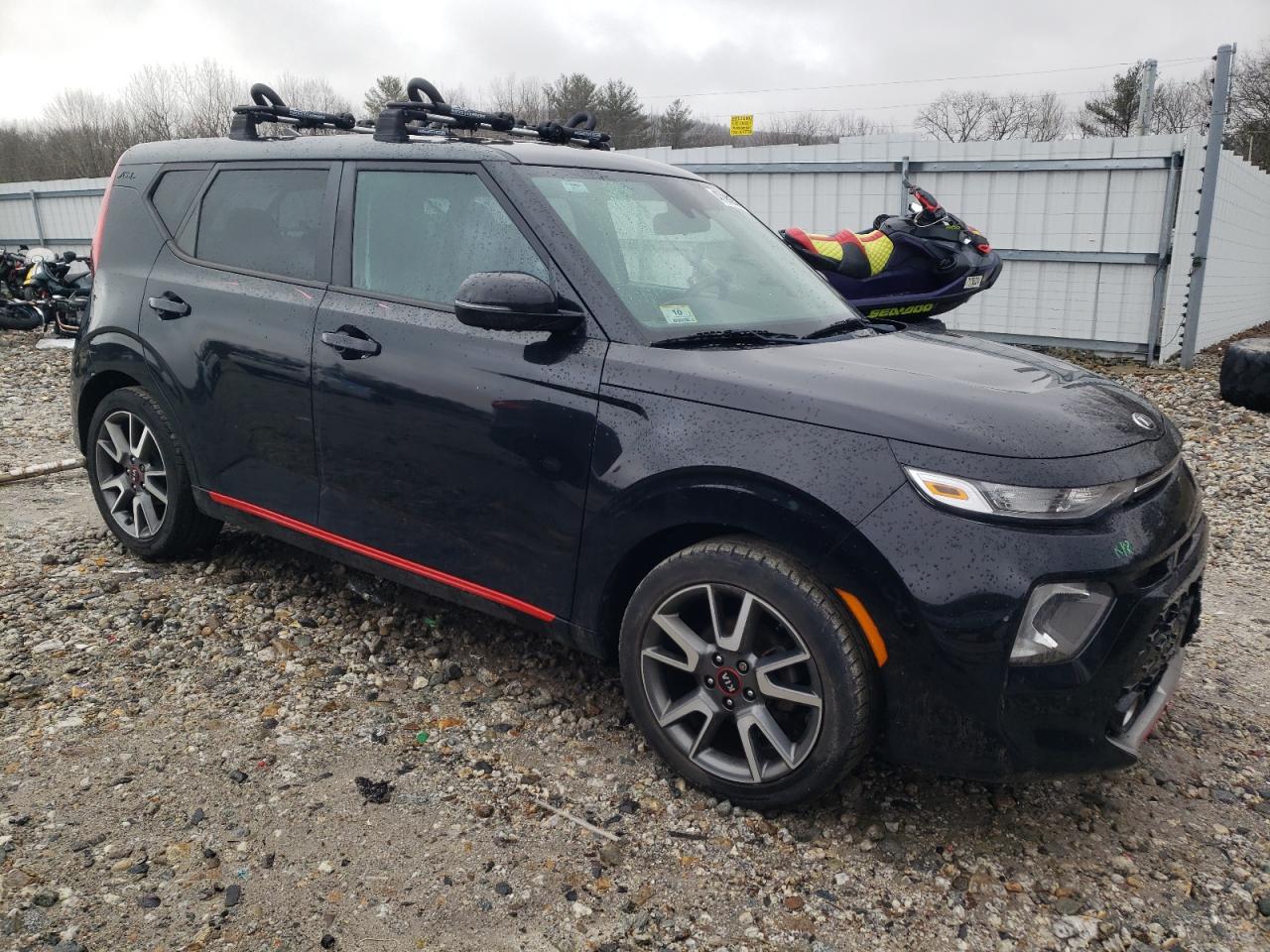 2020 KIA Soul VIN KNDJ63AU8L7030333 Copart auction photo, undercarriage / side damage thumbnail 4