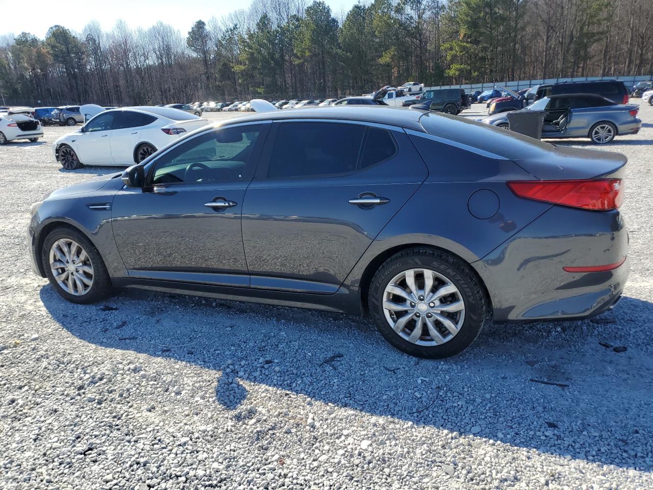 2015 KIA Optima VIN 5XXGN4A73FG429370 Copart auction photo, all over damage thumbnail 2