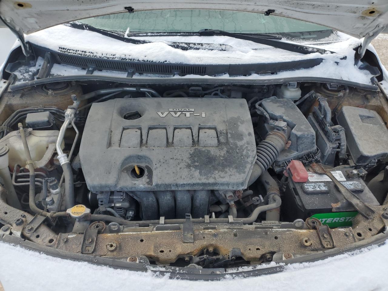 2010 Toyota Corolla VIN 2T1BU4EE6AC381451 Copart auction photo, side / top/roof damage thumbnail 11
