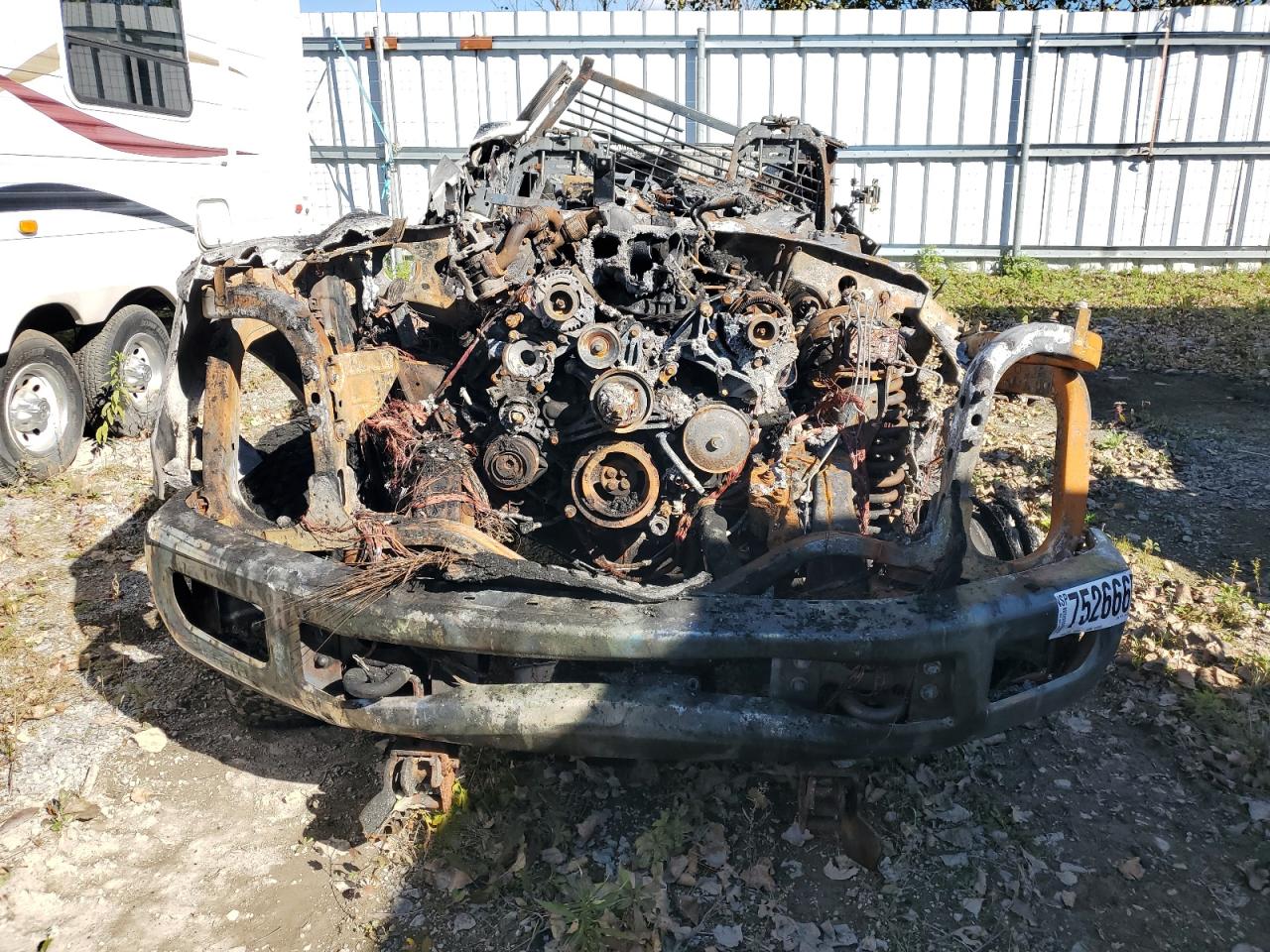 2019 Ford F350 VIN 1FT8X3BT0KEC00955 Copart auction photo, burn damage thumbnail 5