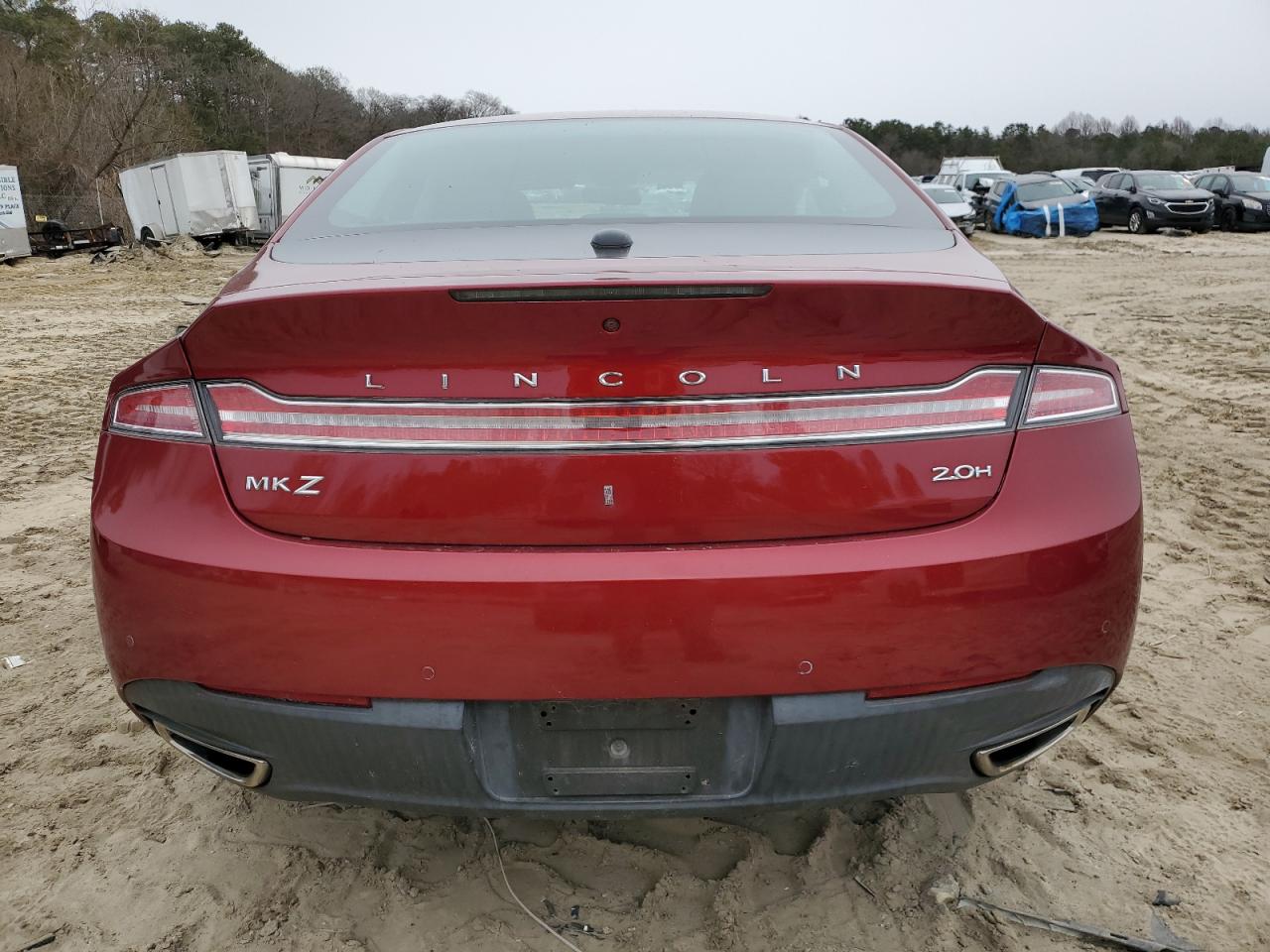 2015 Lincoln MKZ VIN 3LN6L2LU2FR628495 Copart auction photo, front end damage thumbnail 6