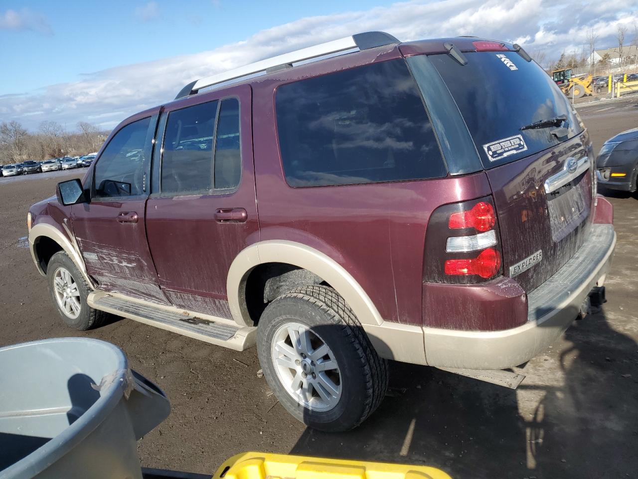 2007 Ford Explorer VIN 1FMEU74857UA53973 Copart auction photo, side / front end damage thumbnail 2