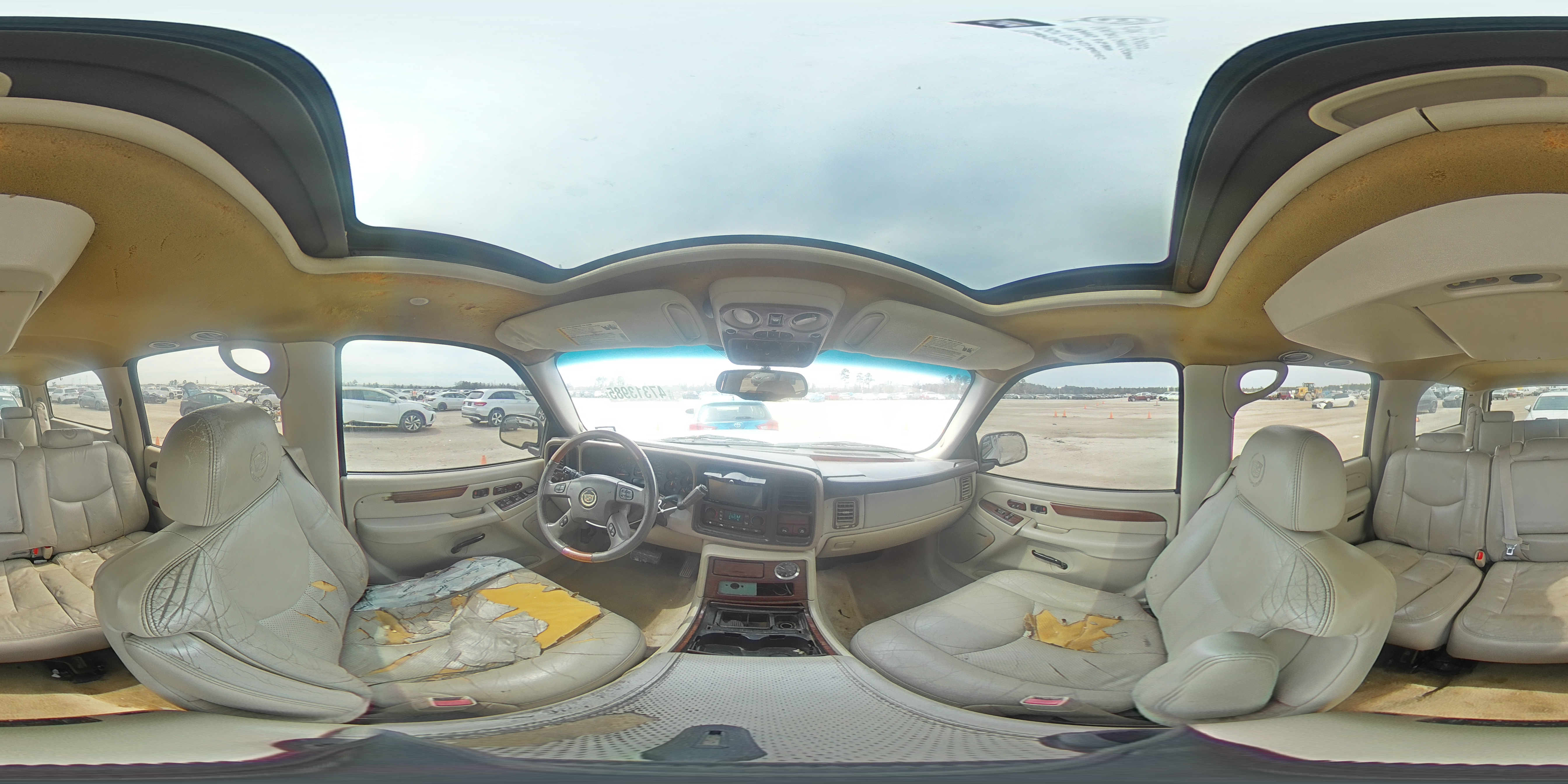 2004 Cadillac Escalade VIN 3GYFK66N74G236456 Copart auction photo, rear end / minor dent/scratches damage thumbnail 14