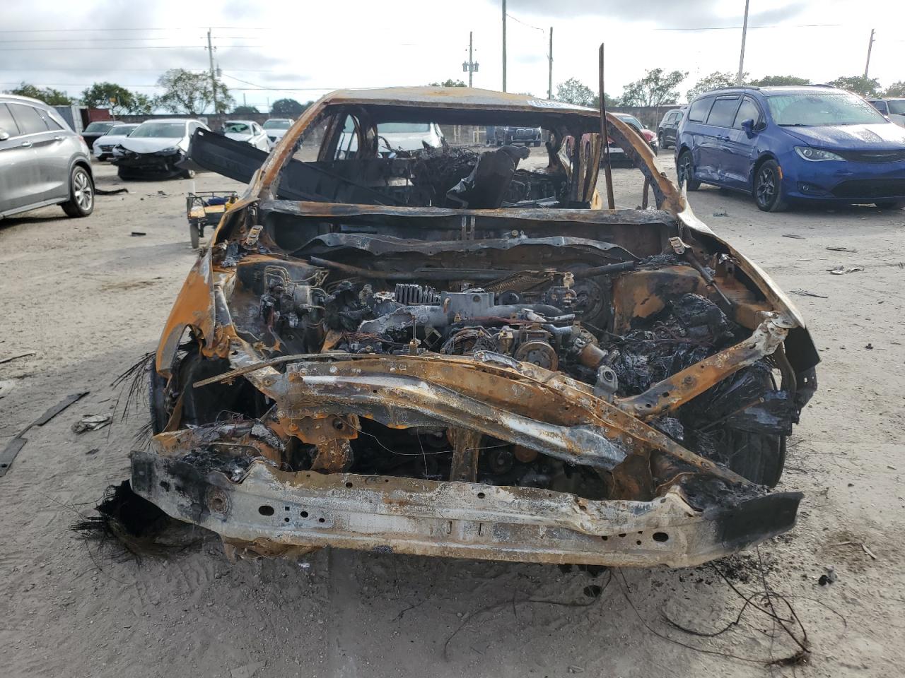 2021 Subaru WRX VIN JF1VA2S63M9822136 Copart auction photo, burn damage thumbnail 5