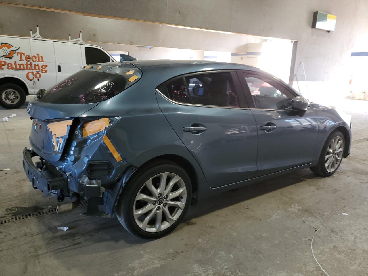 2015 Mazda 3 VIN JM1BM1M34F1270794 Copart auction photo, rear end damage thumbnail 3