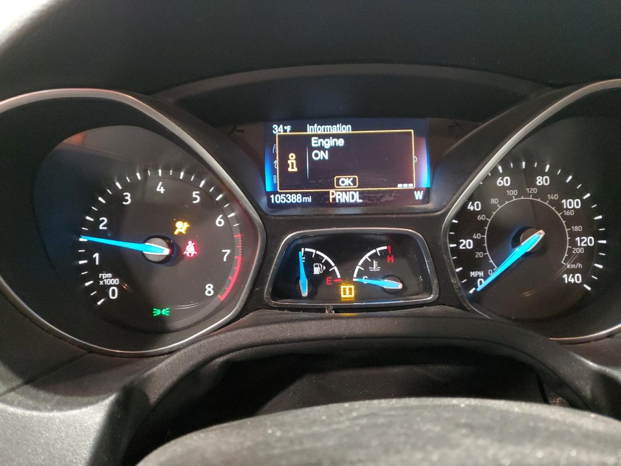 2015 Ford Focus VIN 1FADP3F27FL205660 Copart auction photo, side damage thumbnail 9