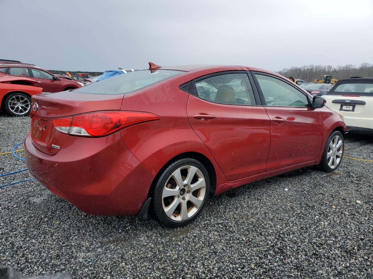 2013 Hyundai Elantra VIN 5NPDH4AE2DH240218 Copart auction photo, front end damage thumbnail 3