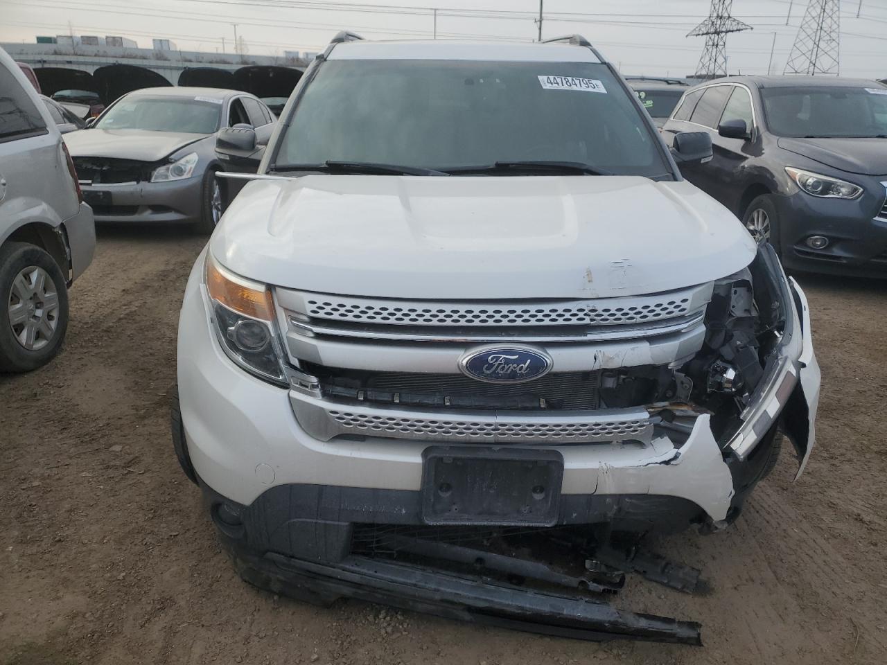2014 Ford Explorer VIN 1FM5K8D84EGB35278 Copart auction photo, front end / side damage thumbnail 5