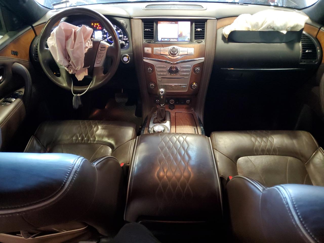 2016 Infiniti QX80 VIN JN8AZ2NE9G9120951 Copart auction photo, front end damage thumbnail 8