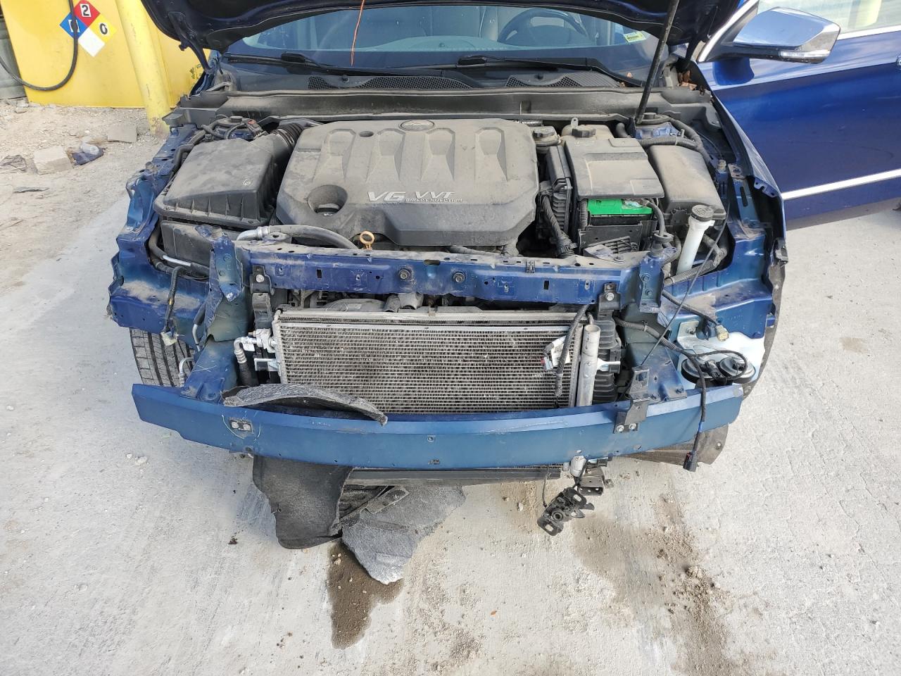 2014 Chevrolet Impala VIN 1G1155S34EU168923 Copart auction photo, front end / side damage thumbnail 7