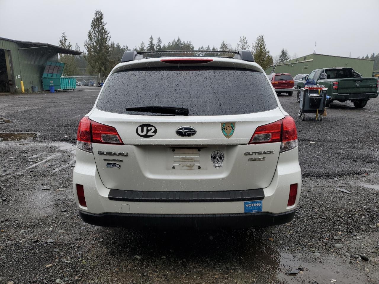 2014 Subaru Outback VIN 4S4BRBAC7E3301689 Copart auction photo, all over damage thumbnail 6
