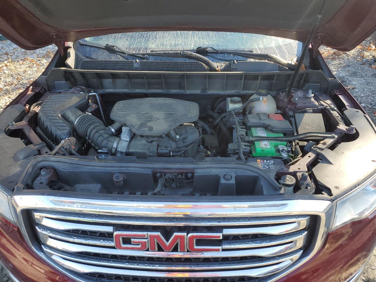 2017 GMC Acadia VIN 1GKKNSLS6HZ298343 Copart auction photo, rear end / side damage thumbnail 12