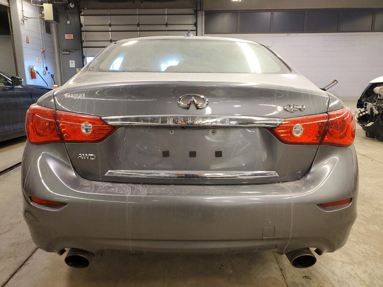 2017 Infiniti Q50 VIN JN1EV7AR6HM837288 Copart auction photo, front end / mechanical damage thumbnail 6