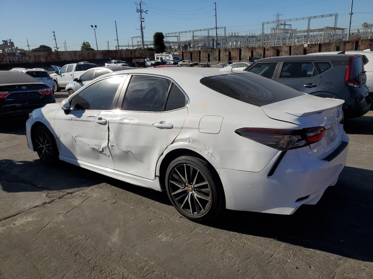 2022 Toyota Camry VIN 4T1T11AK6NU012715 Copart auction photo, all over damage thumbnail 2