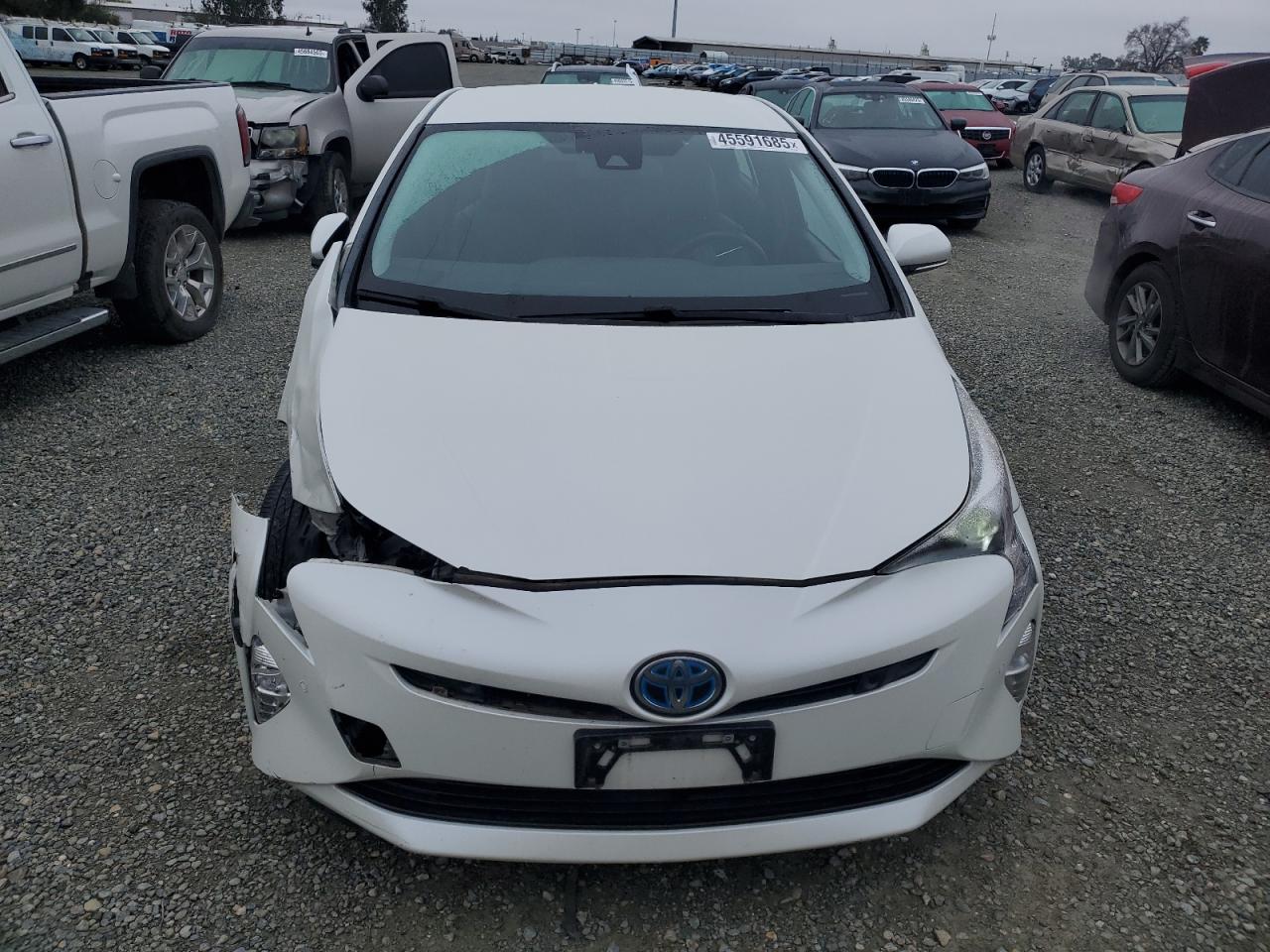 2016 Toyota Prius VIN JTDKARFU3G3527138 Copart auction photo, front end / minor dent/scratches damage thumbnail 5