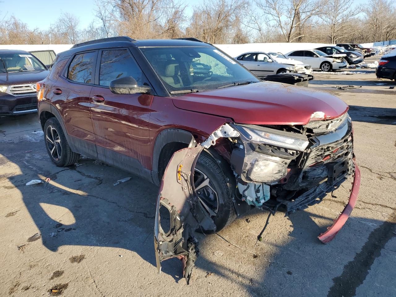 2023 Chevrolet TrailBlazer VIN KL79MUSL1PB198593 Copart auction photo, front end damage thumbnail 4