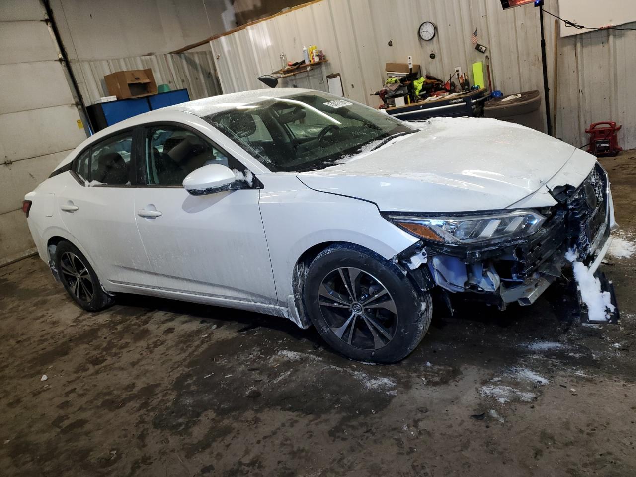 2021 Nissan Sentra VIN 3N1AB8CV0MY280392 Copart auction photo, front end / minor dent/scratches damage thumbnail 4