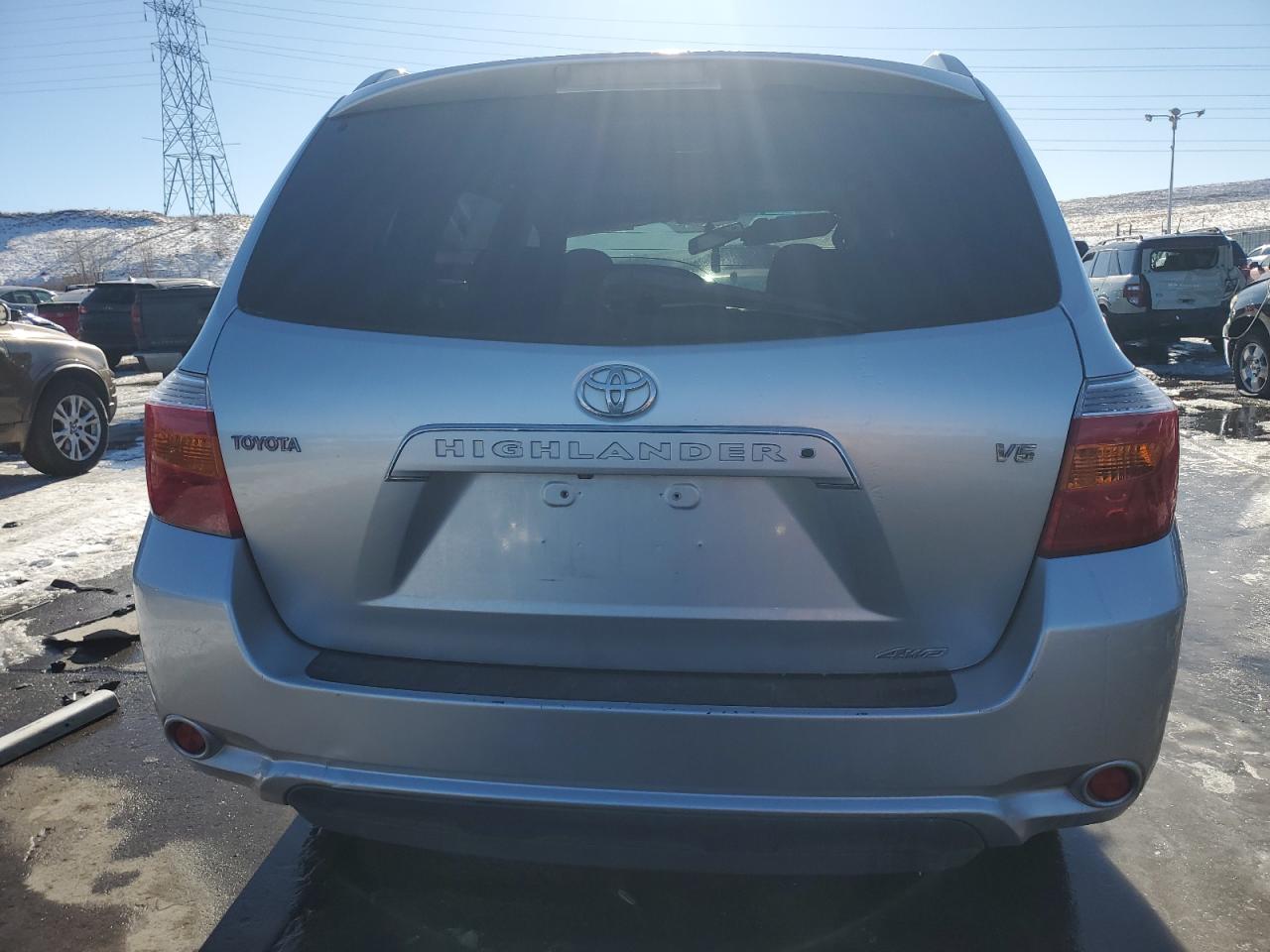 2008 Toyota Highlander VIN JTEES42A182034490 Copart auction photo, side / front end damage thumbnail 6