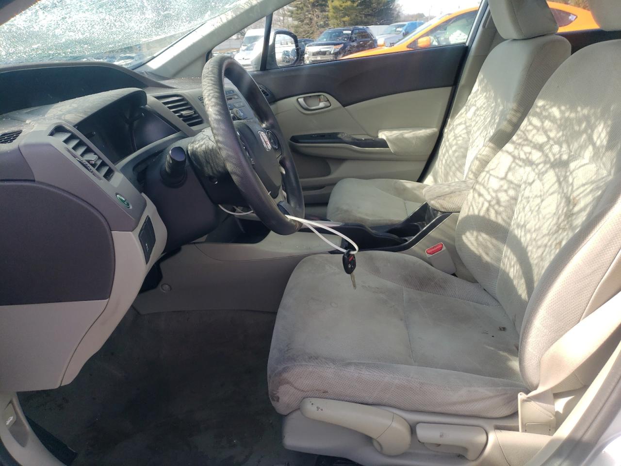 2012 Honda Civic VIN 19XFB2F57CE011009 Copart auction photo, top/roof / minor dent/scratches damage thumbnail 7
