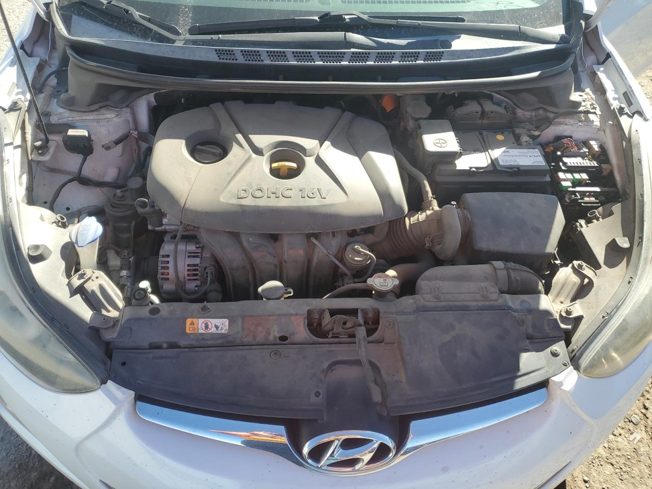 2015 Hyundai Elantra VIN 5NPDH4AE0FH587615 Copart auction photo, vandalism damage thumbnail 11