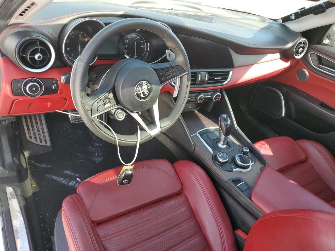 2017 Alfa Romeo Giulia VIN ZARFAECN6H7542501 Copart auction photo, front end / water/flood damage thumbnail 8