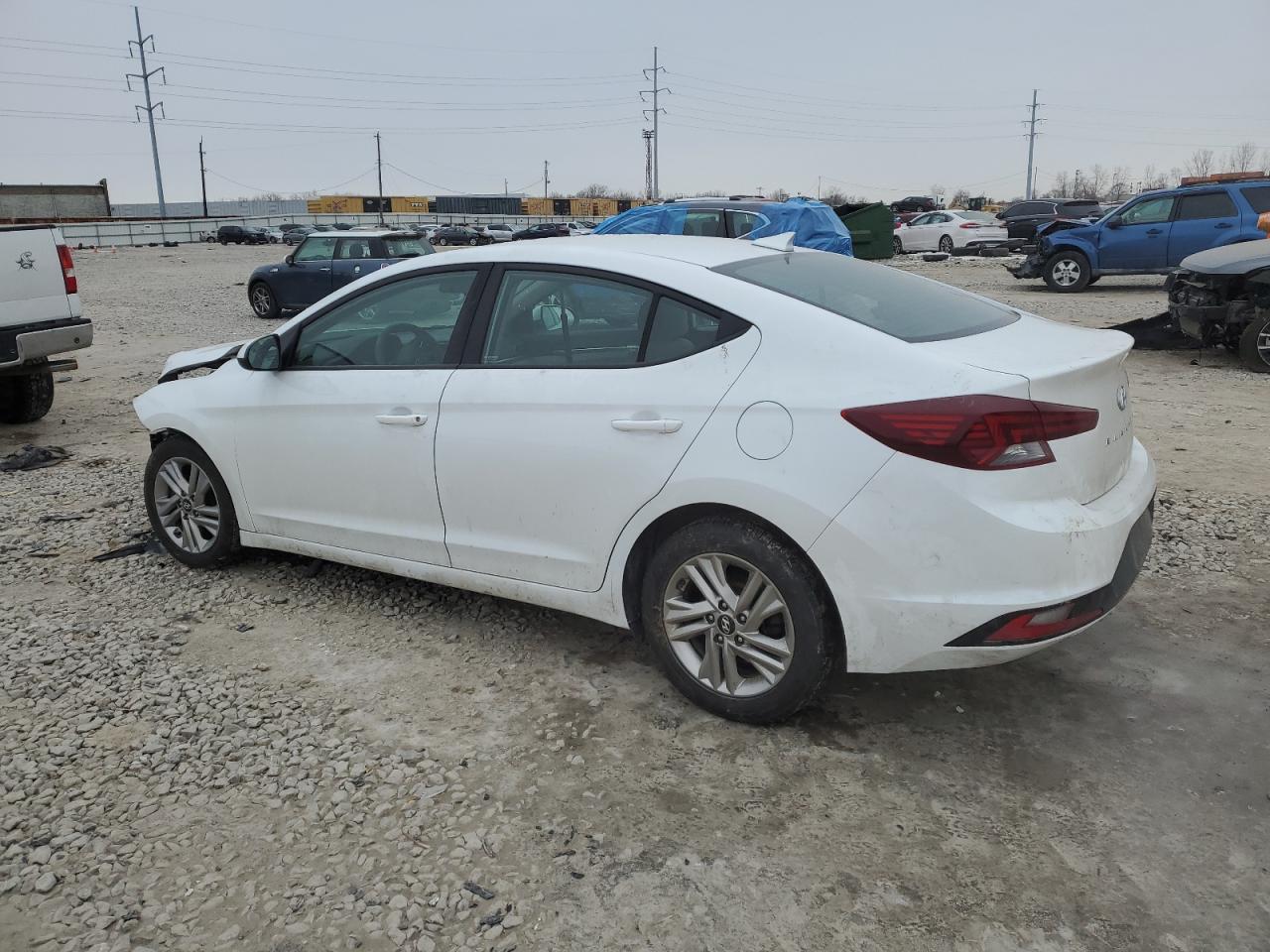 2019 Hyundai Elantra VIN 5NPD84LF0KH473243 Copart auction photo, front end damage thumbnail 2