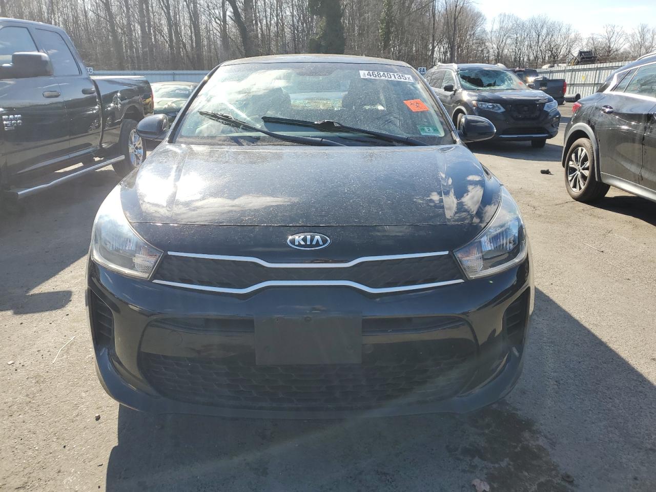 2018 KIA Rio VIN 3KPA24AB2JE046816 Copart auction photo, top/roof damage thumbnail 5