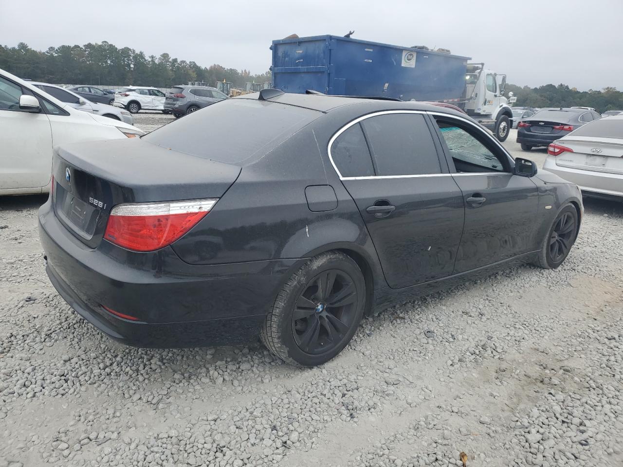2009 BMW 5er VIN WBANU53559C119024 Copart auction photo, top/roof damage thumbnail 3