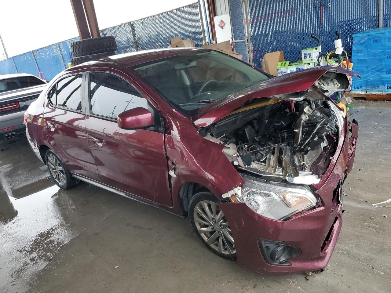 2019 Mitsubishi Mirage VIN ML32F3FJ4KHF12766 Copart auction photo, front end damage thumbnail 4