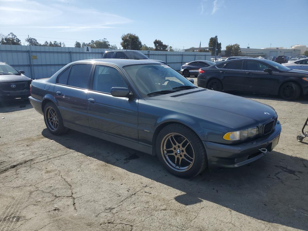 2001 BMW 7er VIN WBAGG83421DN87364 Copart auction photo, front end damage thumbnail 4