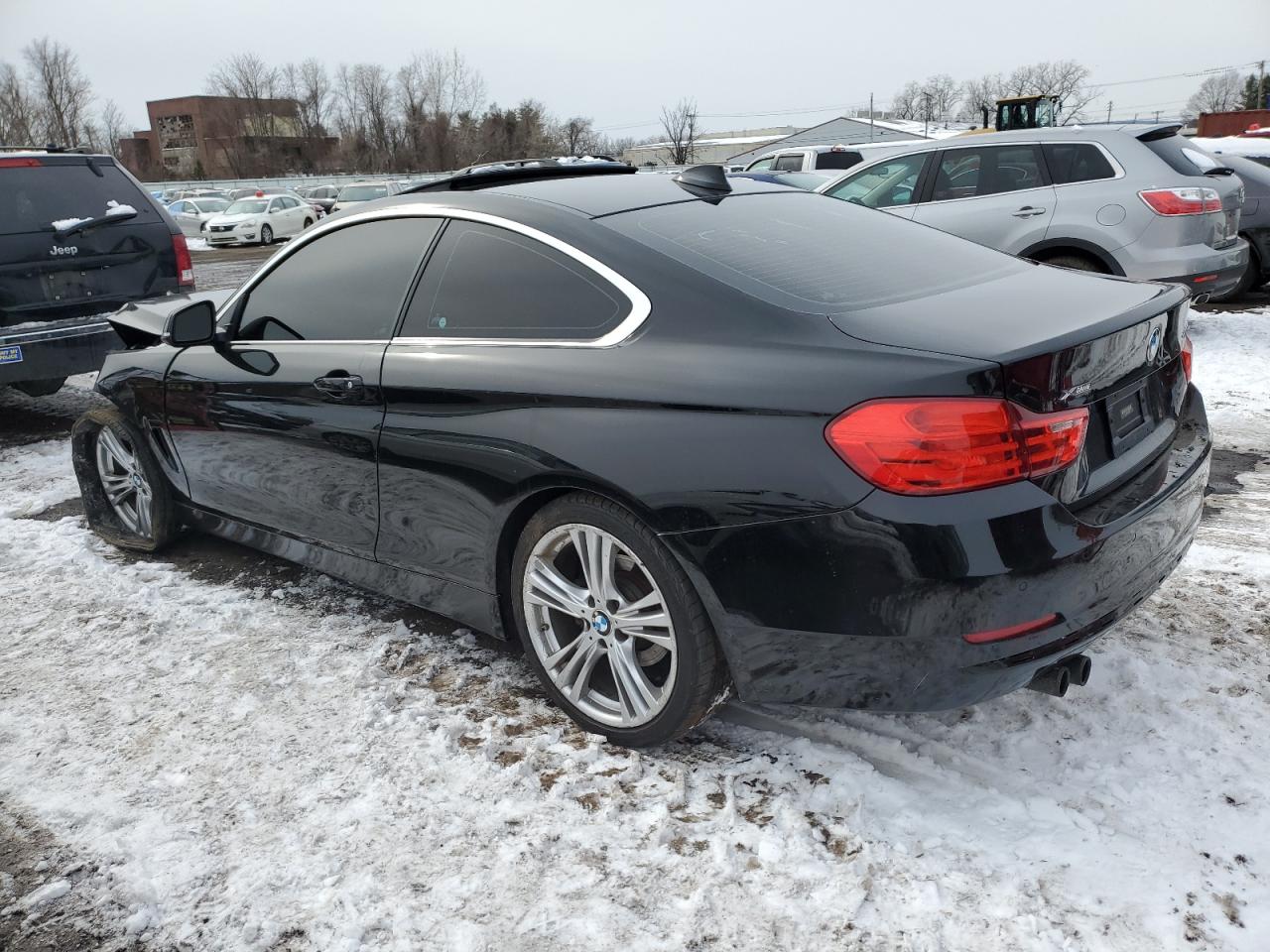 2016 BMW 4er VIN WBA3N9C50GK249663 Copart auction photo, front end / side damage thumbnail 2