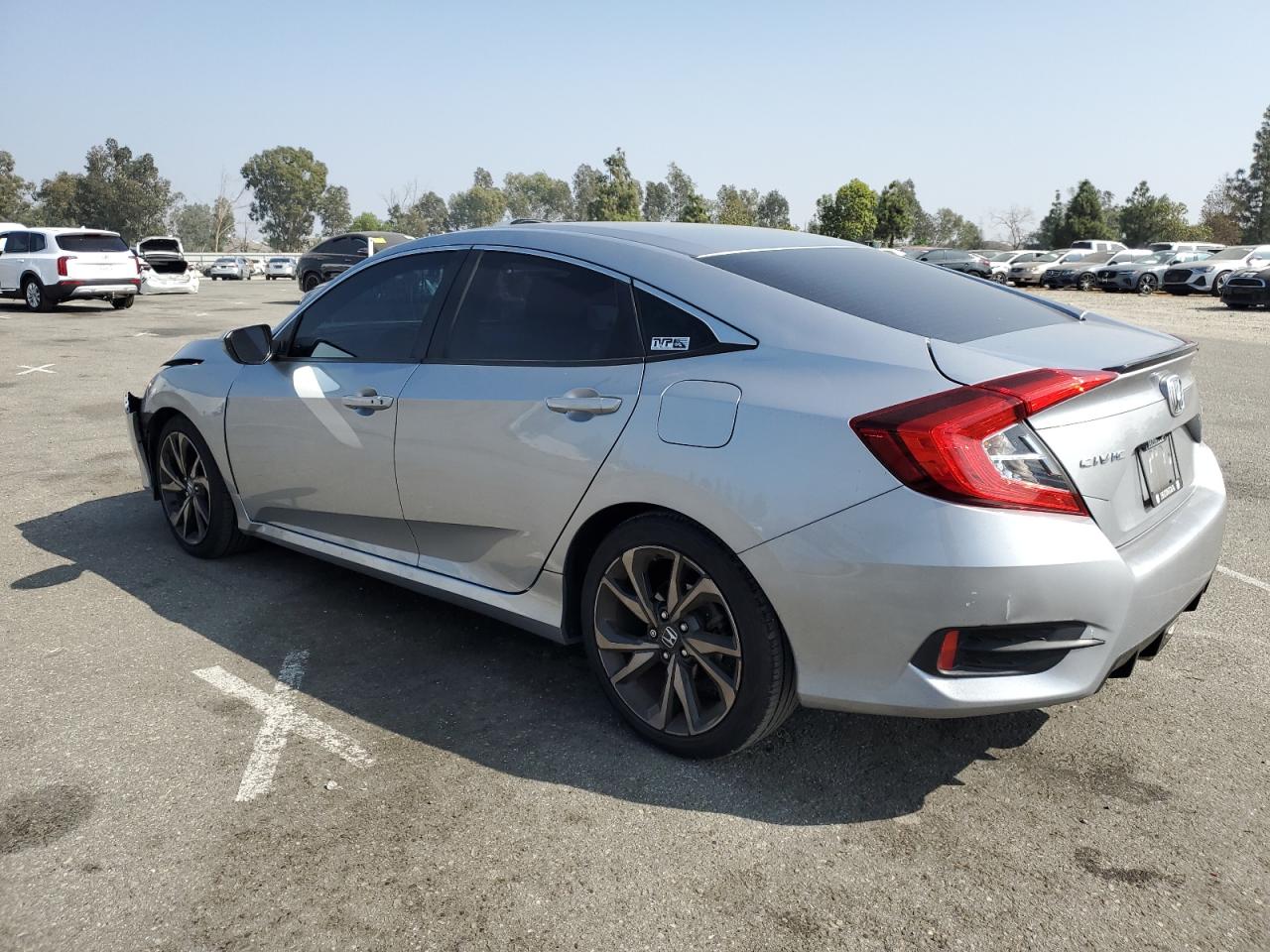 2019 Honda Civic VIN 2HGFC2F87KH551536 Copart auction photo, front end damage thumbnail 2