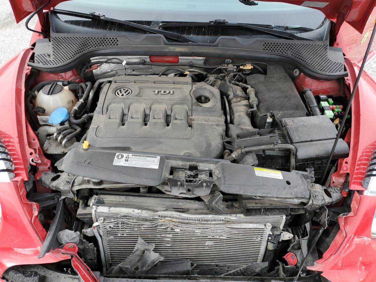 2015 Volkswagen Beetle VIN 3VWJA7AT0FM632406 Copart auction photo, front end damage thumbnail 12