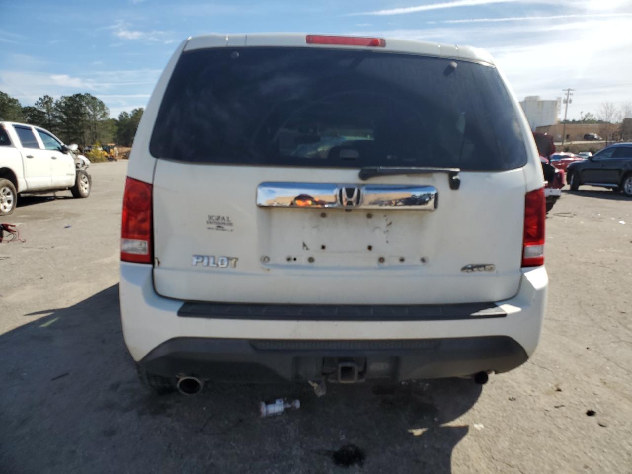2012 Honda Pilot VIN 5FNYF4H67CB029972 Copart auction photo, front end / side damage thumbnail 6