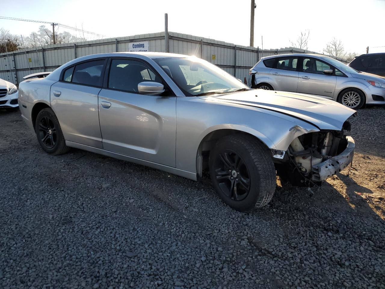 2012 Dodge Charger VIN 2C3CDXBG1CH134752 Copart auction photo, front end / side damage thumbnail 4