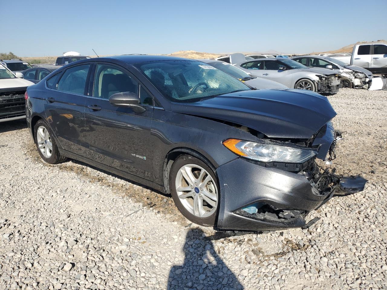 2018 Ford Fusion VIN 3FA6P0LU6JR253044 Copart auction photo, front end damage thumbnail 4