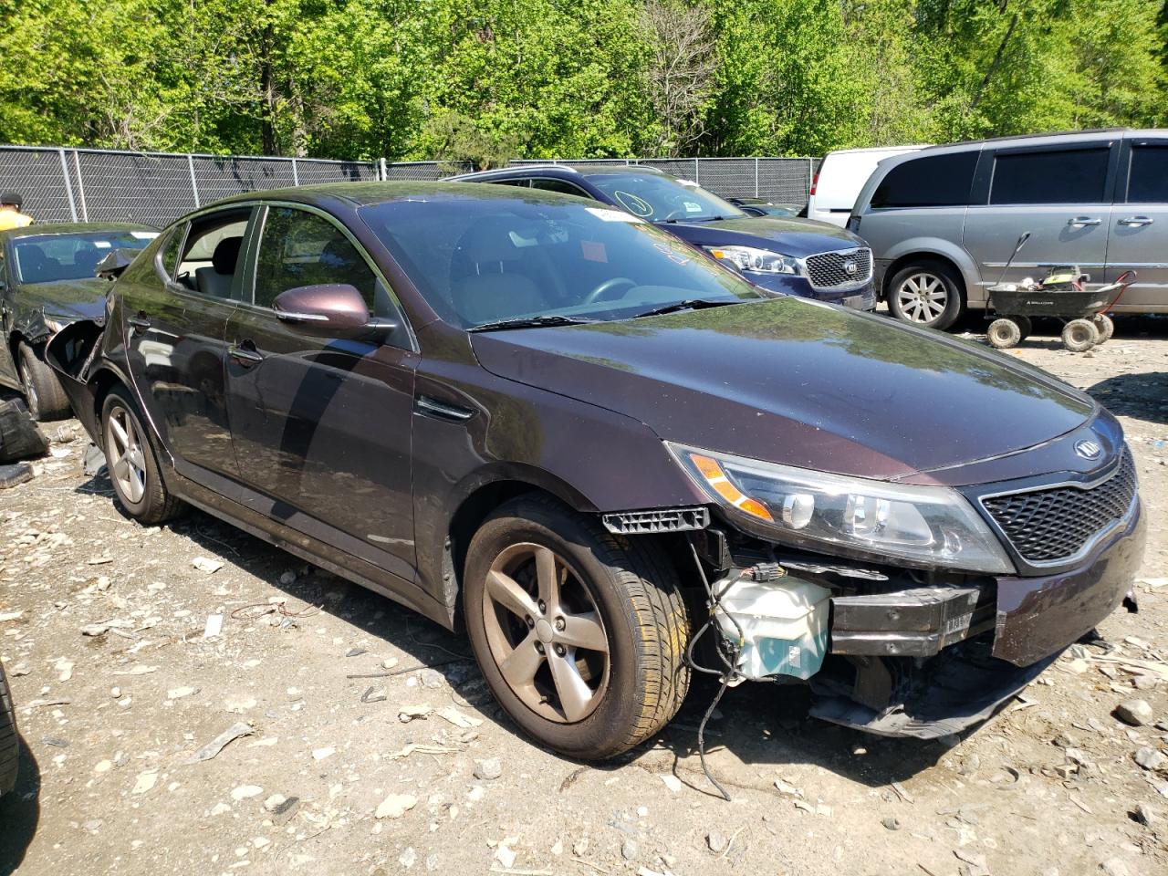 2014 KIA Optima VIN 5XXGM4A78EG270573 Copart auction photo, all over / mechanical damage thumbnail 4