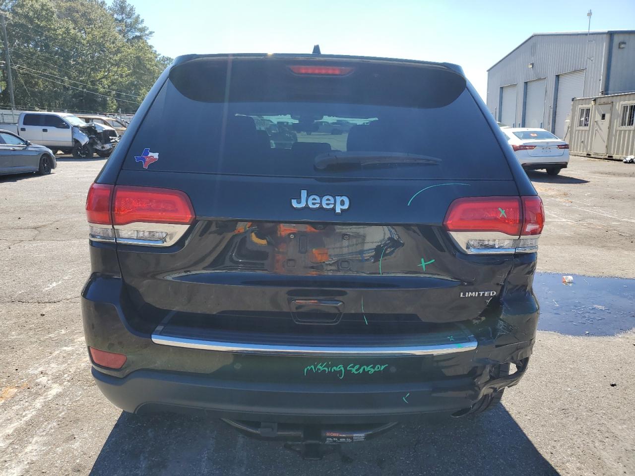 2017 Jeep Grand Cherokee VIN 1C4RJEBG4HC779120 Copart auction photo, rear end damage thumbnail 6