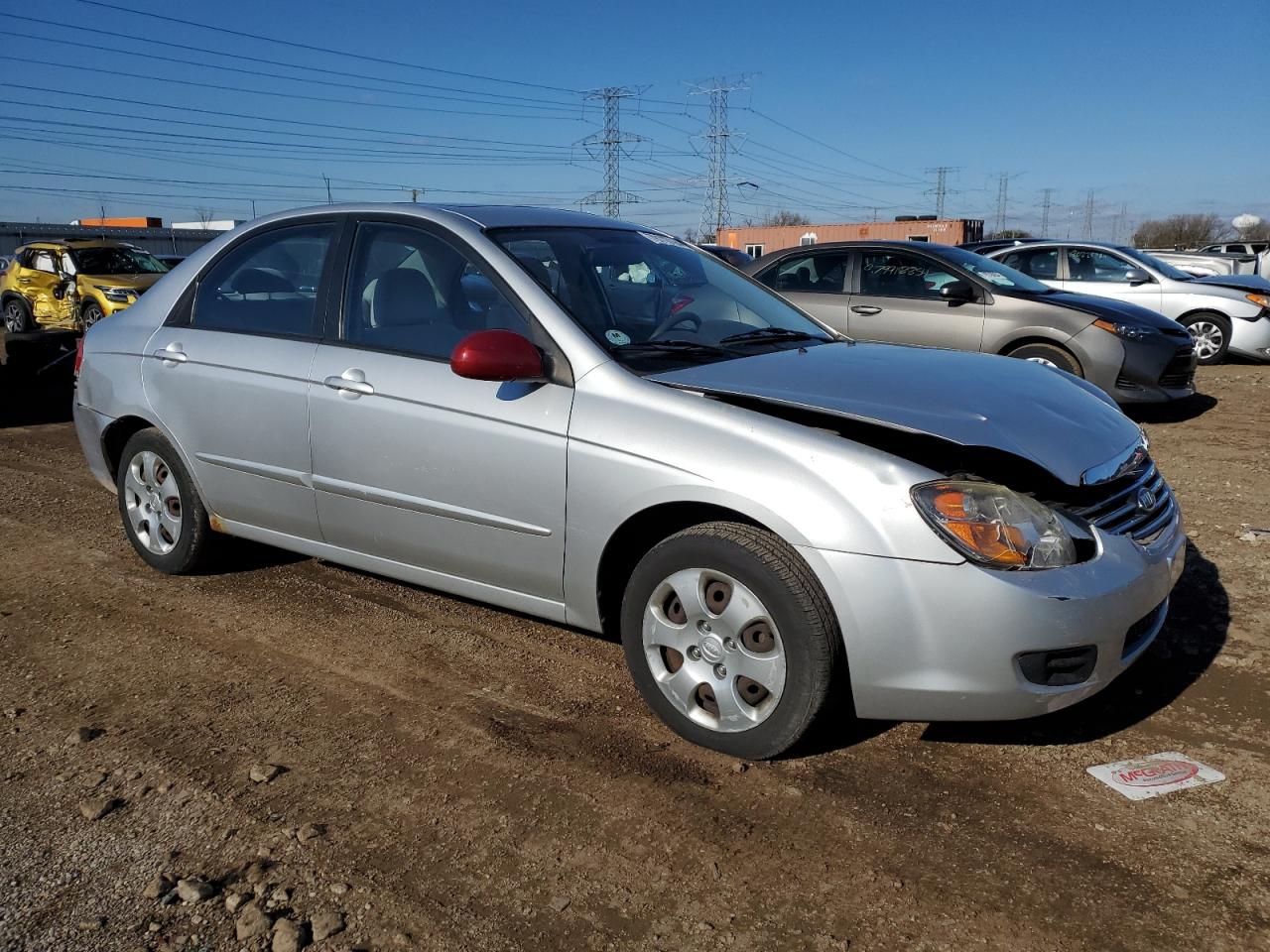 2009 KIA Spectra VIN KNAFE221795658151 Copart auction photo, front end / rear end damage thumbnail 4