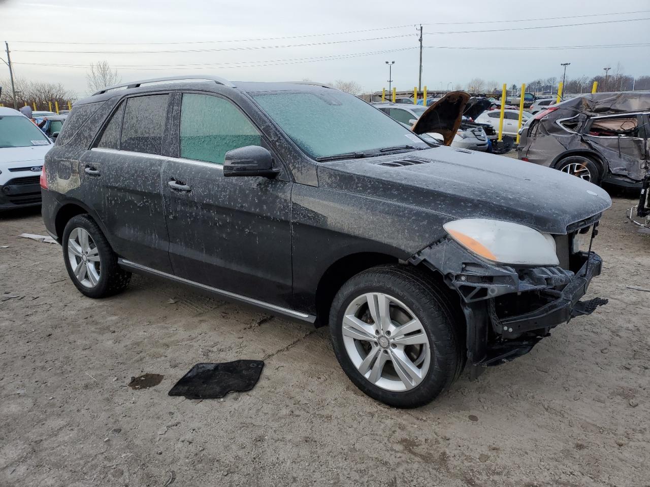 2015 Mercedes-Benz M-klasse VIN 4JGDA5HB7FA551543 Copart auction photo, front end / mechanical damage thumbnail 4