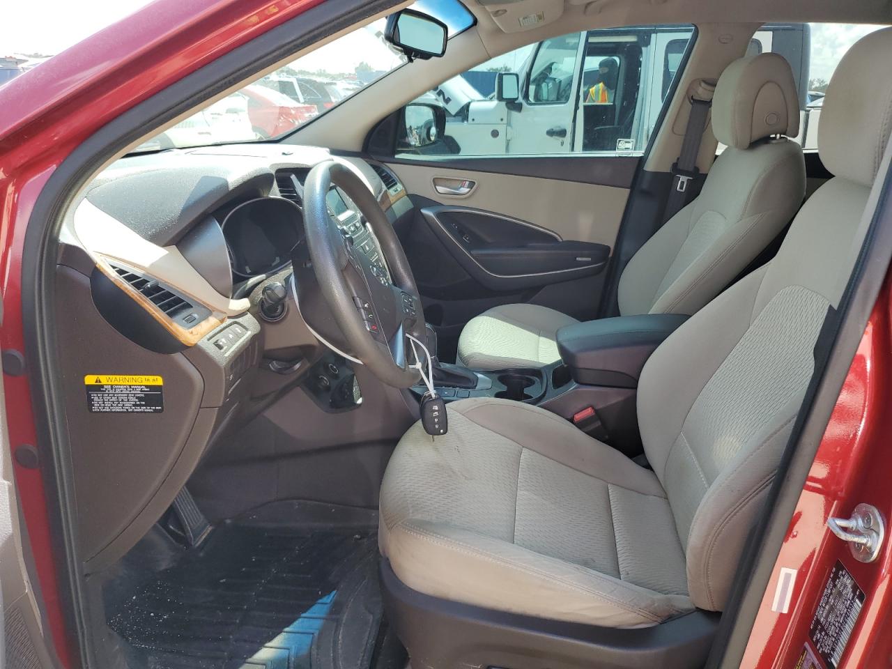 2015 Hyundai Santa Fe VIN 5XYZU3LB0FG248553 Copart auction photo, water/flood damage thumbnail 7