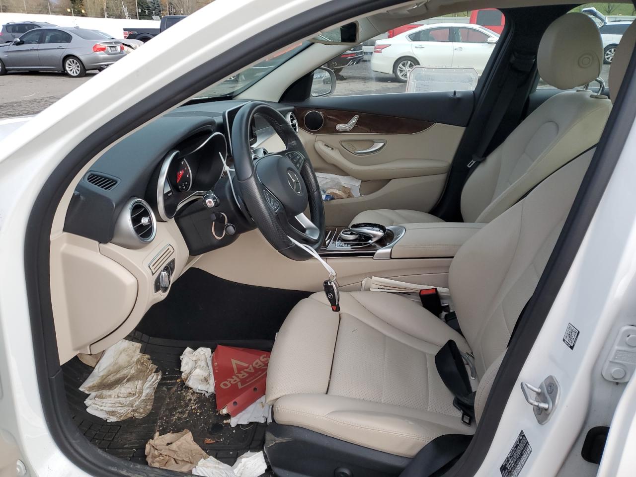 2016 Mercedes-Benz C-klasse VIN WDDWF4JBXGR182771 Copart auction photo, rear end / front end damage thumbnail 7