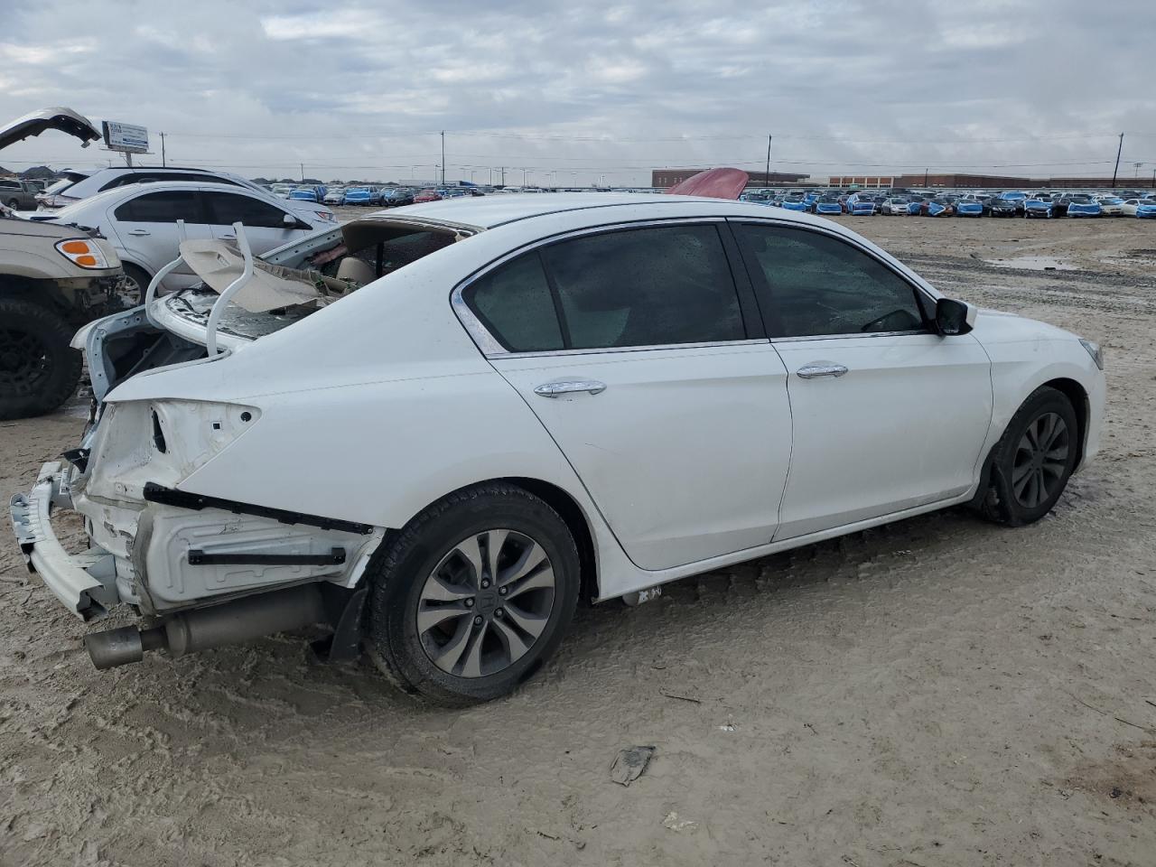 2014 Honda Accord VIN 1HGCR2F38EA132037 Copart auction photo, rear end damage thumbnail 3