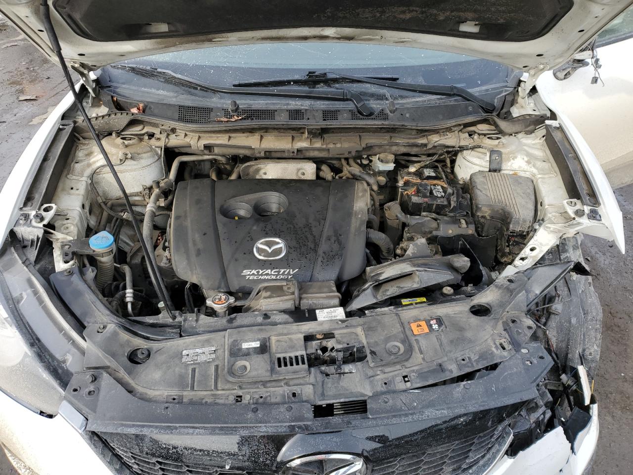 2014 Mazda CX-5 VIN JM3KE4DY2E0351511 Copart auction photo, front end / side damage thumbnail 13