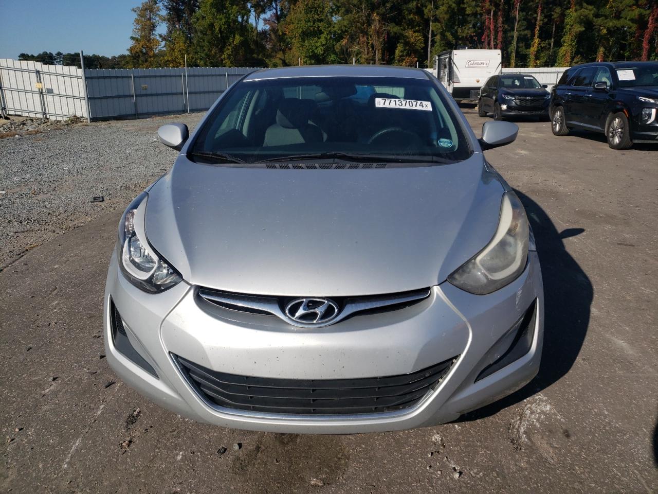 2014 Hyundai Elantra VIN 5NPDH4AE1EH489059 Copart auction photo, vandalism damage thumbnail 5